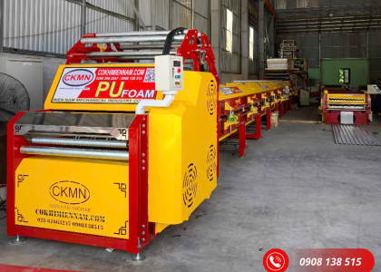 Cơ Khí Miền Nam bàn giao  dây chuyền Tôn Xốp công nghệ mới