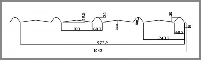 Biên dạng 5 sóng ngói loại 1