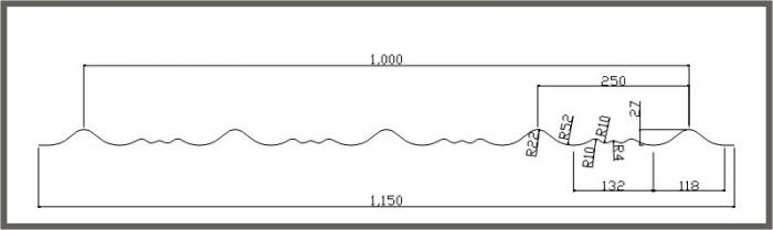 Biên dạng 5 sóng ngói loại 3