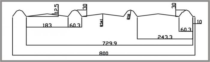 Biên dạng 4 sóng ngói loại 1